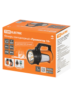 Фонарь светодиод. "Прожектор 10", аккум., 10 Вт LED+12 SMD+12 SMD, 350 лм, 3,7 В 2,4 А*ч, USB, TDM SQ0350-0003