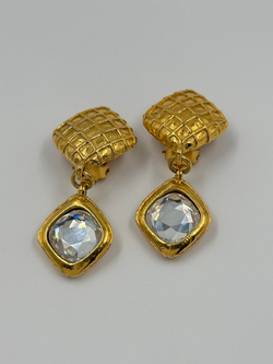 Клипсы с кристаллами Chanel