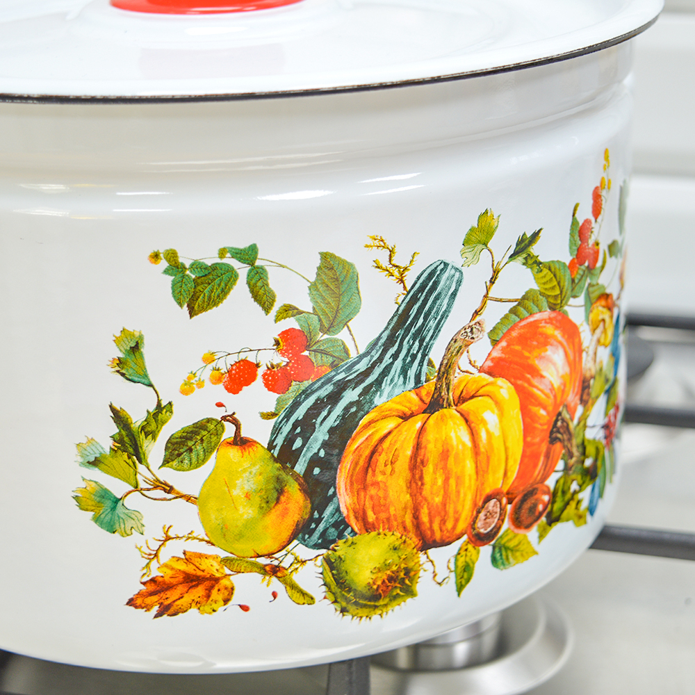 Кастрюля 7л "Осень" тм Appetite