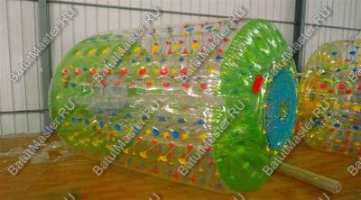 Аттракцион Водный роллер (Гидророллер) "Прозрачно - зелёный" ПВХ 2,2*2*2