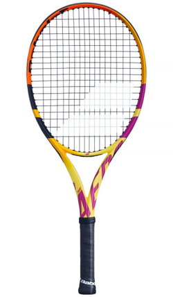 Детская теннисная ракетка Babolat Pure Aero Rafa Jr 26 - yellow/orange/purple