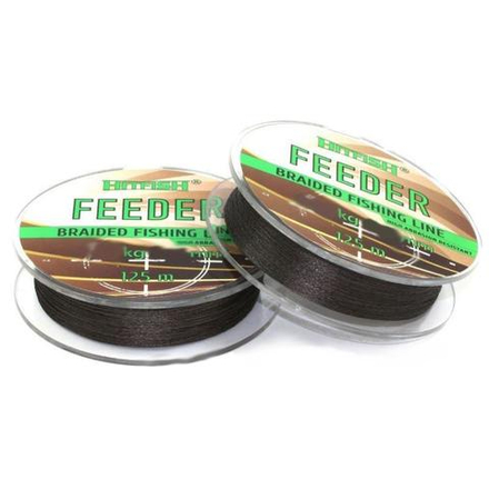 Шнур HITFISH FEEDER BRAID 4X 125м 0.21, коричневая
