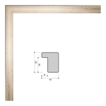 Фоторамка пластиковая 21х30 см, золото, фактура дерево, арт. 2130.119412