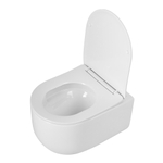 Унитаз подвесной безободковый с сиденьем со смывом TORNADO BelBagno SOFT-TOR BB084CH-TOR/SC