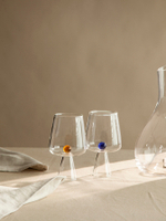 Набор бокалов для вина orb, 400 мл, синий/янтарный, 2 шт.