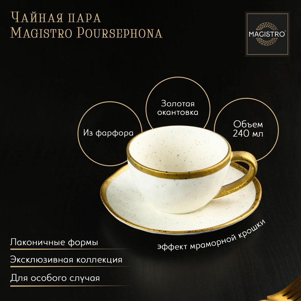 9216774 Чайная пара Magistro Poursephona