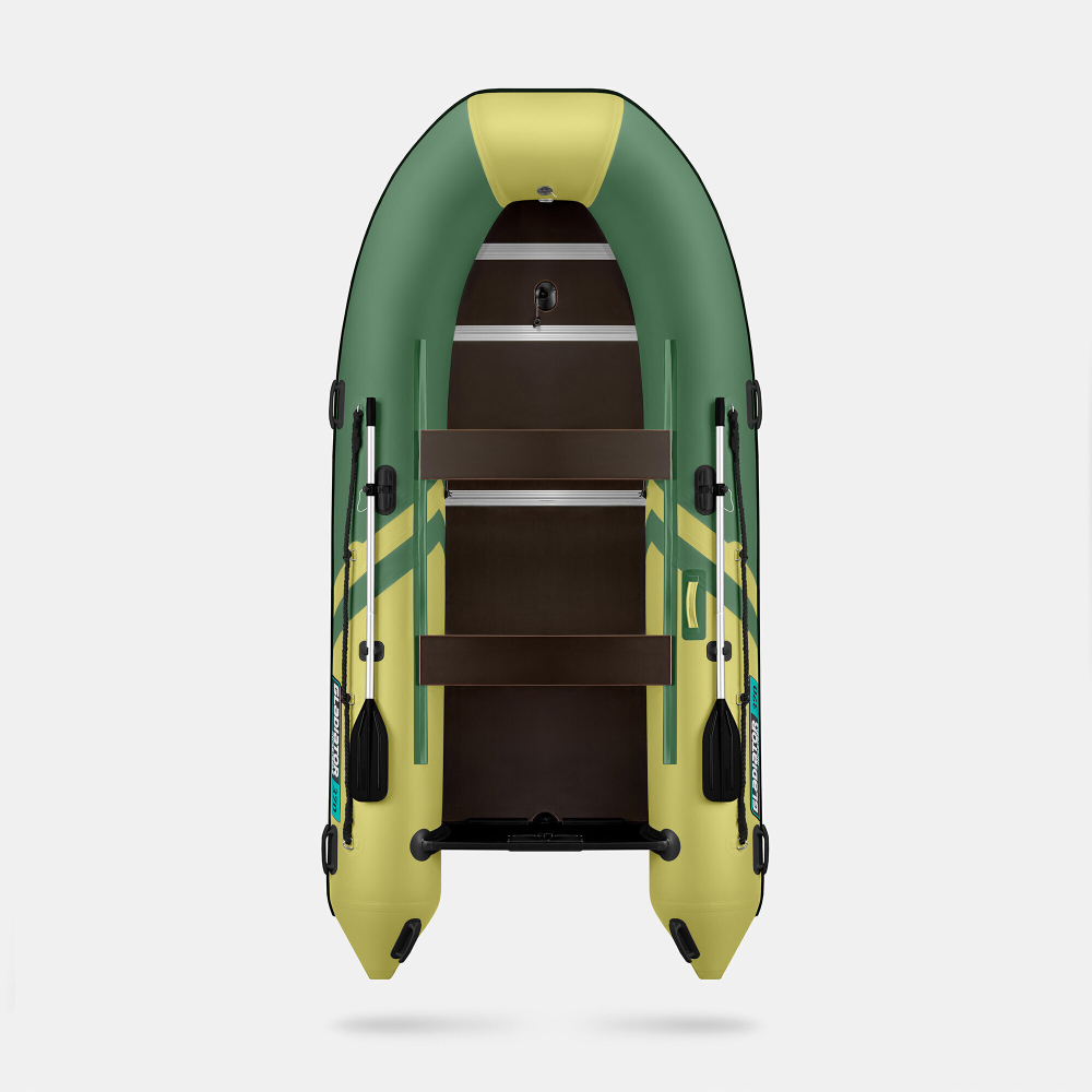 Надувная лодка GLADIATOR B370 зелено-оливковый