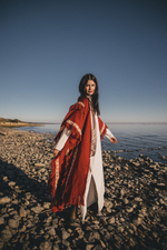 Berber пальто-пончо (красная охра)