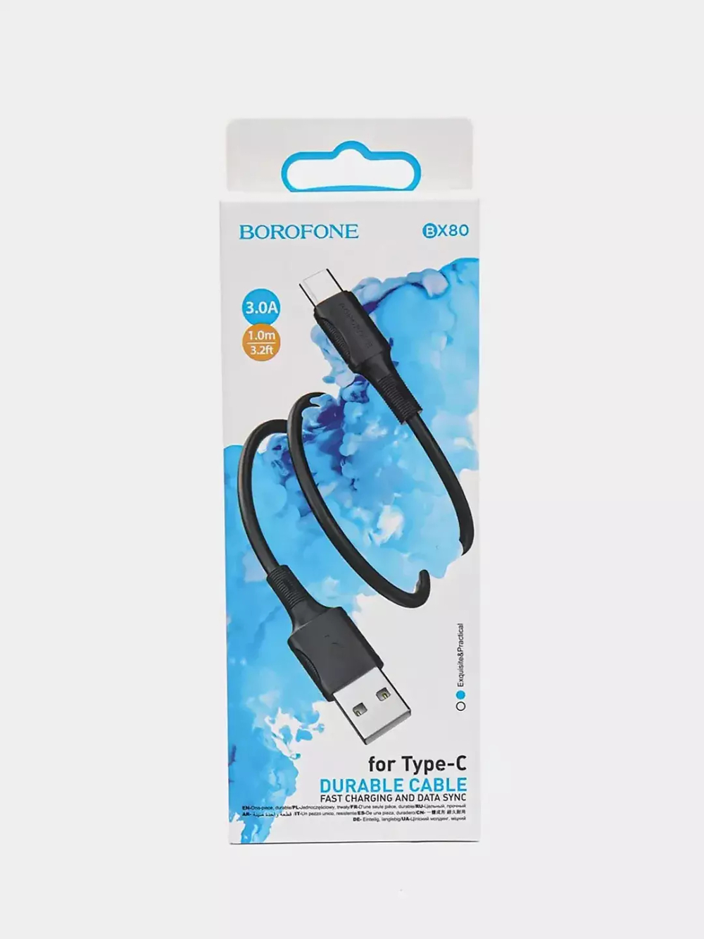 Кабель TypeC - TypeC BOROFONE BX80 60W (черный) 1м