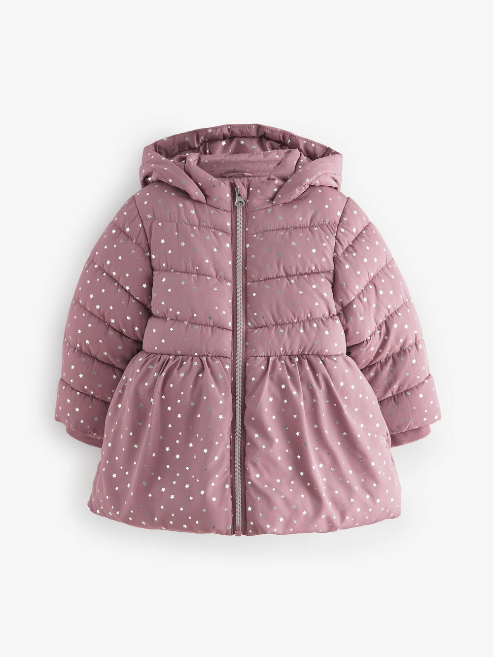 Куртка утепленная с капюшоном для девочки Next K75-870, Розовый