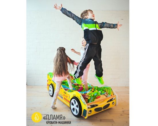 Кровать-машинка ПЛАМЯ