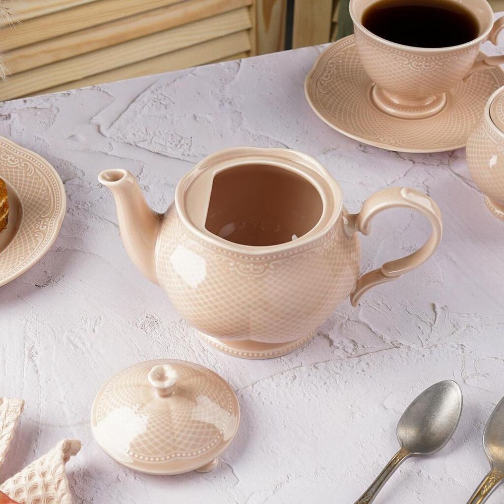 Чайник 600 мл d 12,4 см h9,5 см Aristocrat Peach Tea Noble [1]