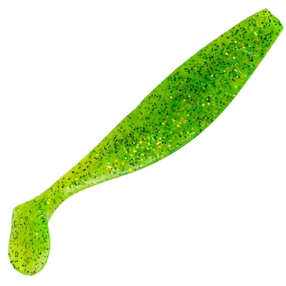 Приманка ZUB-PROVOCATOR 123мм(4,8")-5шт, (цвет 351) шартрез с блестками