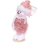 Фигурка «Зимний снеговик» 25 см, Розовый (микс дизайнов)