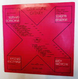 Винтажная виниловая пластинка LP Czerwone Gitary ВИА Червоны гитары Rytm Ziemi (Польша 1974)