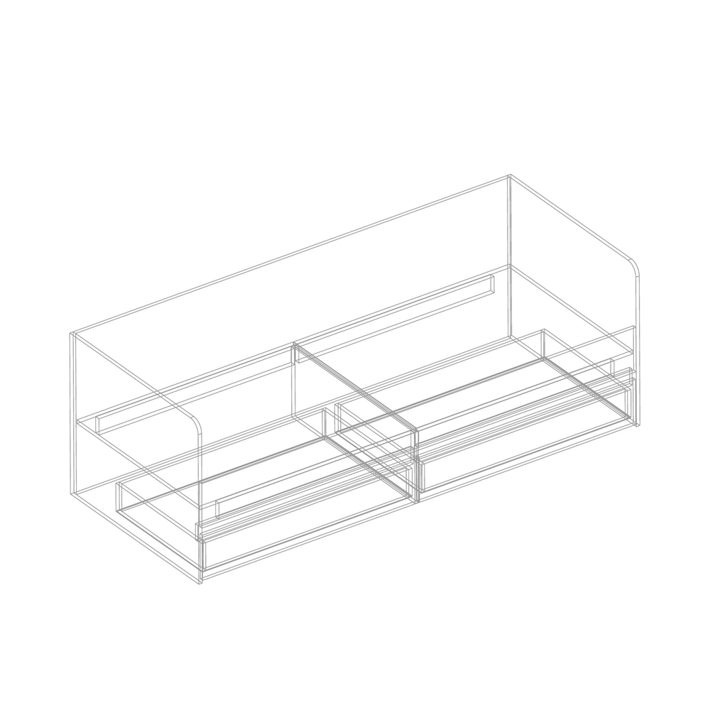 Кровать с 2 ящиками "Тефия"