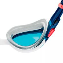 Очки для плав. SPEEDO Biofuse 2.0, 8-00233214502, СИНИЕ линзы, белая оправа