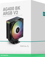 Кулер для процессора DeepCool AG400 BK ARGB V2 (R-AG400-BKAMMN-GJD)