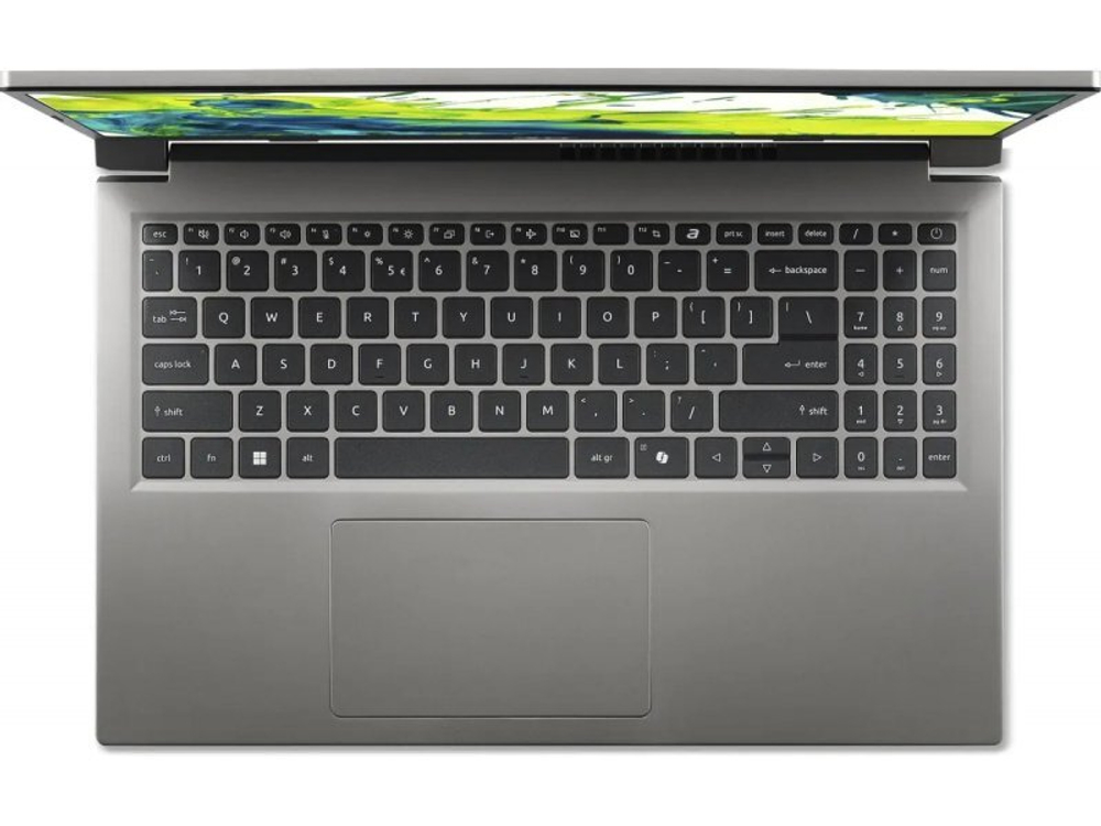 Ноутбук Acer Aspire Lite AL15-33P-C0P8 IPS, 1920x1080, Intel Core 3 N150, 4-ядерный, 8ГБ DDR5, 512ГБ SSD, Intel UHD Graphics 730, DOS, серебристый, NX.D2MCD.002