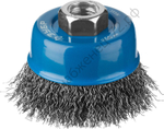 ЗУБР 60 мм, витая стальная проволока, 0.3 мм, Щетка чашечная, Профессионал (35261-060)