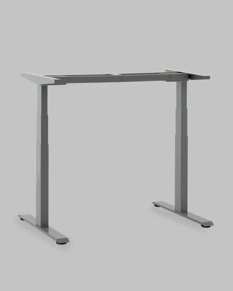 Подстолье для стола с электроприводом и регулировкой высоты, 2 мотора, память 4 уровня высоты, серый