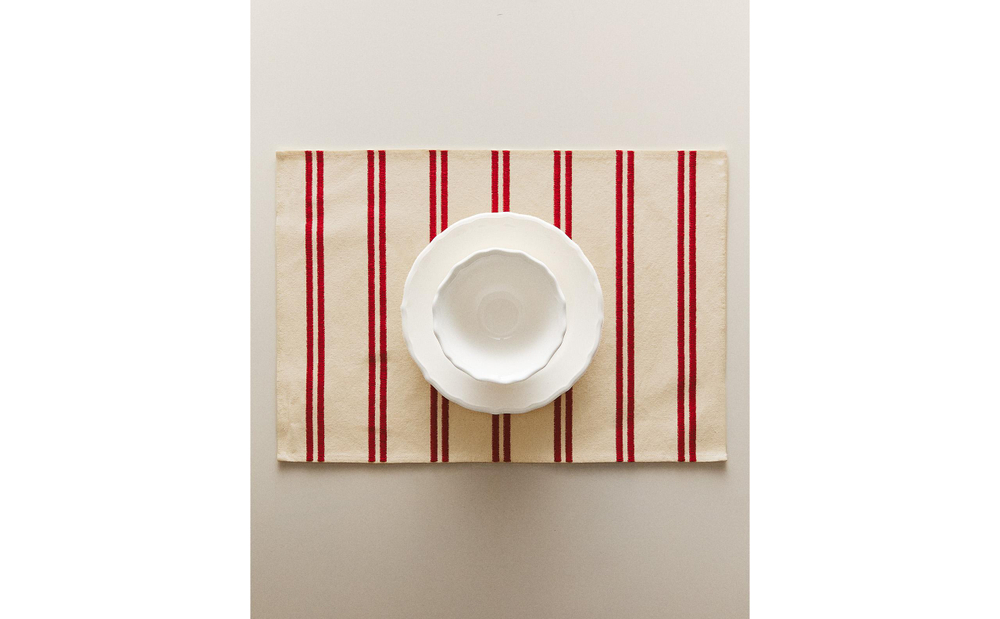 Zara Home сервировочная салфетка из смесовой ткани, вышивка, 50 35 см · 7250/023