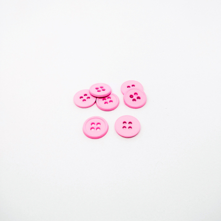 Пуговица №1026,10мм, 4 пр., цв.роз.