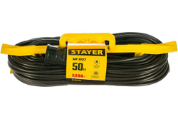 Удлинитель на рамке Stayer MF 207, 50 м, 2200 Вт, 1 гнездо, ПВС 2х0,75 мм2, 55018-50_z01