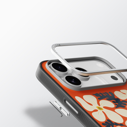 Чехол с MagSafe для смартфона iPhone 17 Pro Max, от Dux Ducis, серия Moro Series Magnetic (дизайнерский рисунок оранжевый)