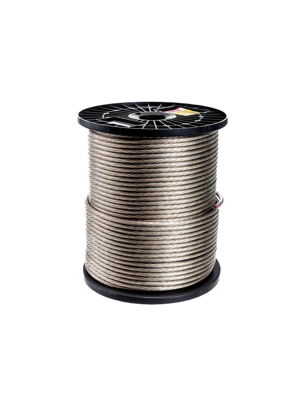 Трос стальной REXANT в ПВХ оплетке d=6 мм, прозрачный (бухта 150м) 09-5260