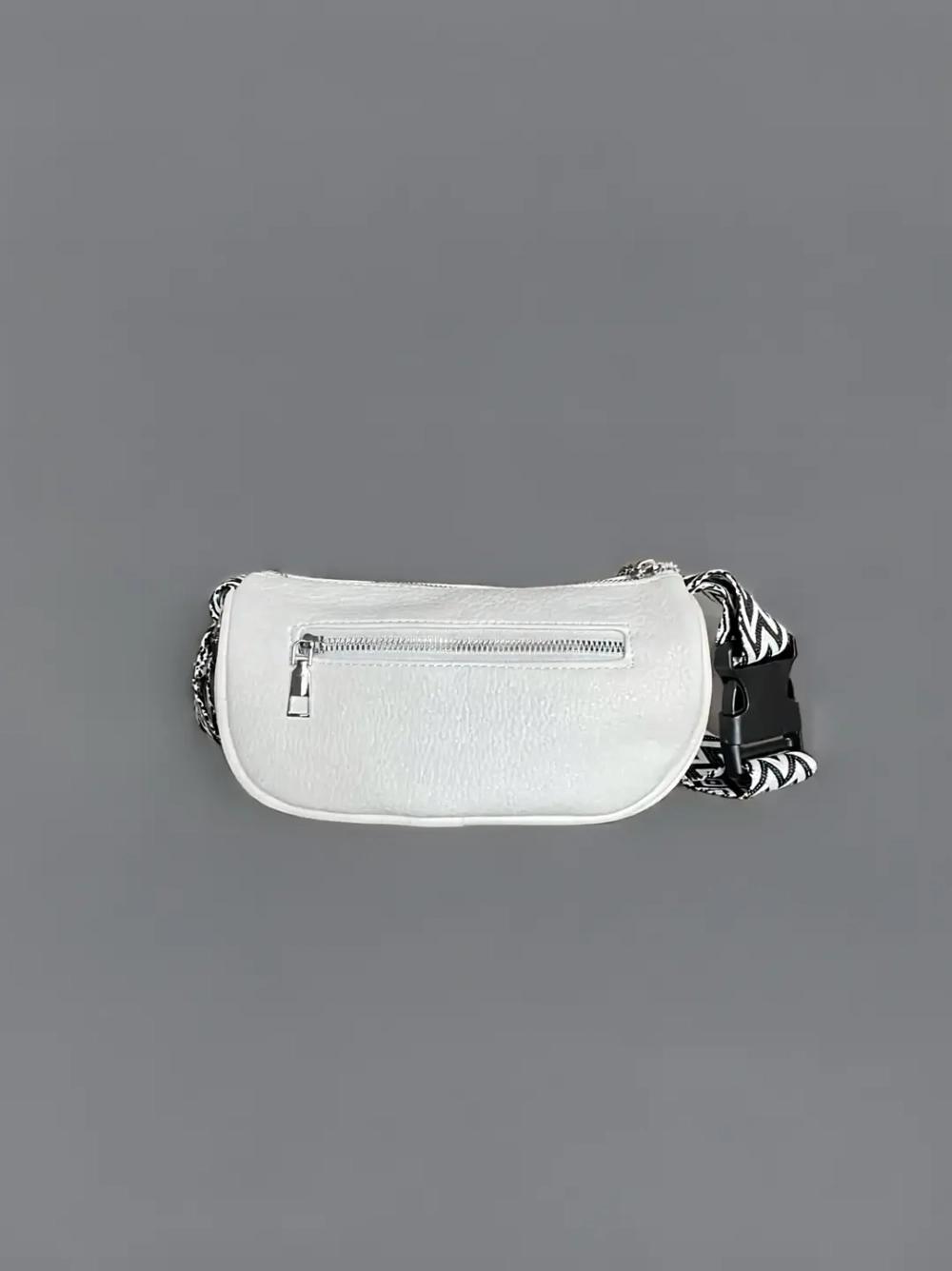 Сумка женская кросс-боди экокожа белая QOZA