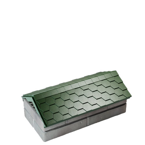 Парапет полимеркомпозитный Everest 250*510 (1 кирпич) зеленый