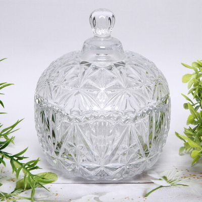 Сахарница стеклянная 250мл «Ажур» 9,5*13см калейдоскоп