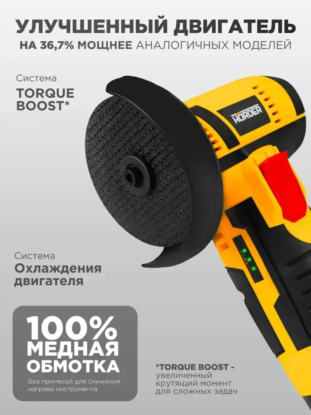 Машина шлифовальная угловая HAG-14-76-Li2-ECO