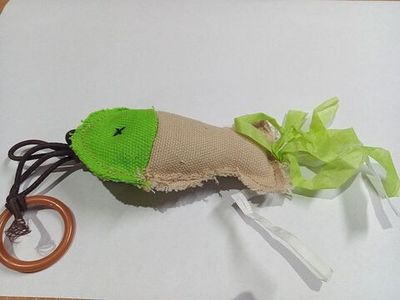 Игрушка-дразнилка для кошек "Чистый котик" Рыбка 20,5см