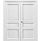 Купить Двустворчатая дверь экошпон Сицилия 90002 снежная королева глухая