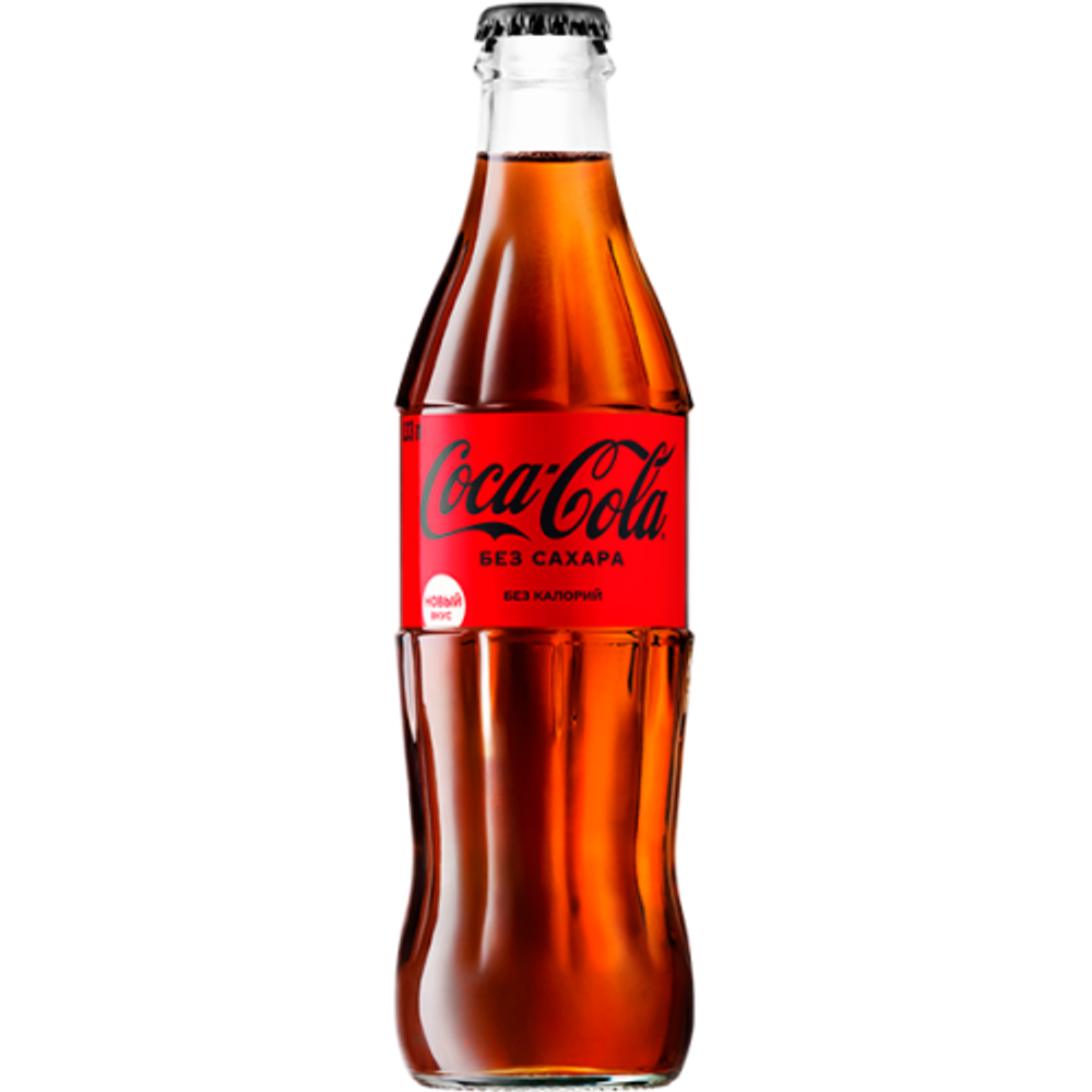 Coca Cola без сахара 0,25 л, стекло