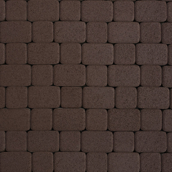 Тротуарная плитка КЛАССИКО - Гранит Коричневый, комплект из 2 видов плит