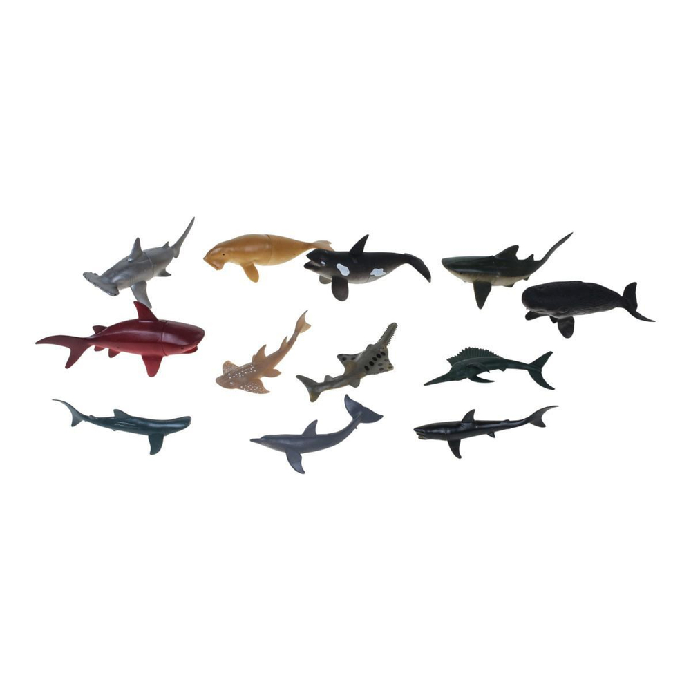 Набор рыб 12шт, пакет 555B-11