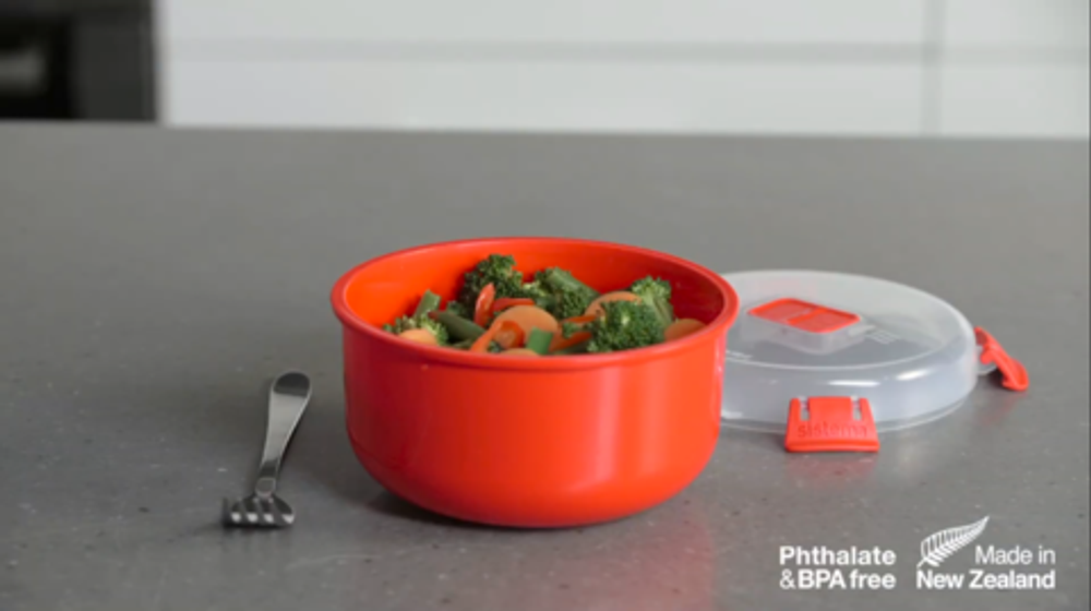 Контейнер круглый 915мл Sistema Microwave