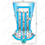 Большой надувной батут-горка "Мишка на севере"