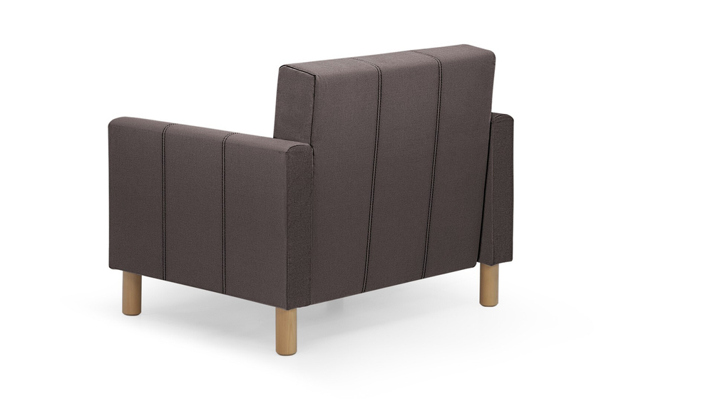 Кресло-кровать Уют Лайт Velutto 19 95*84*82 см, серо-красный Велютто Выкатной Фиеста