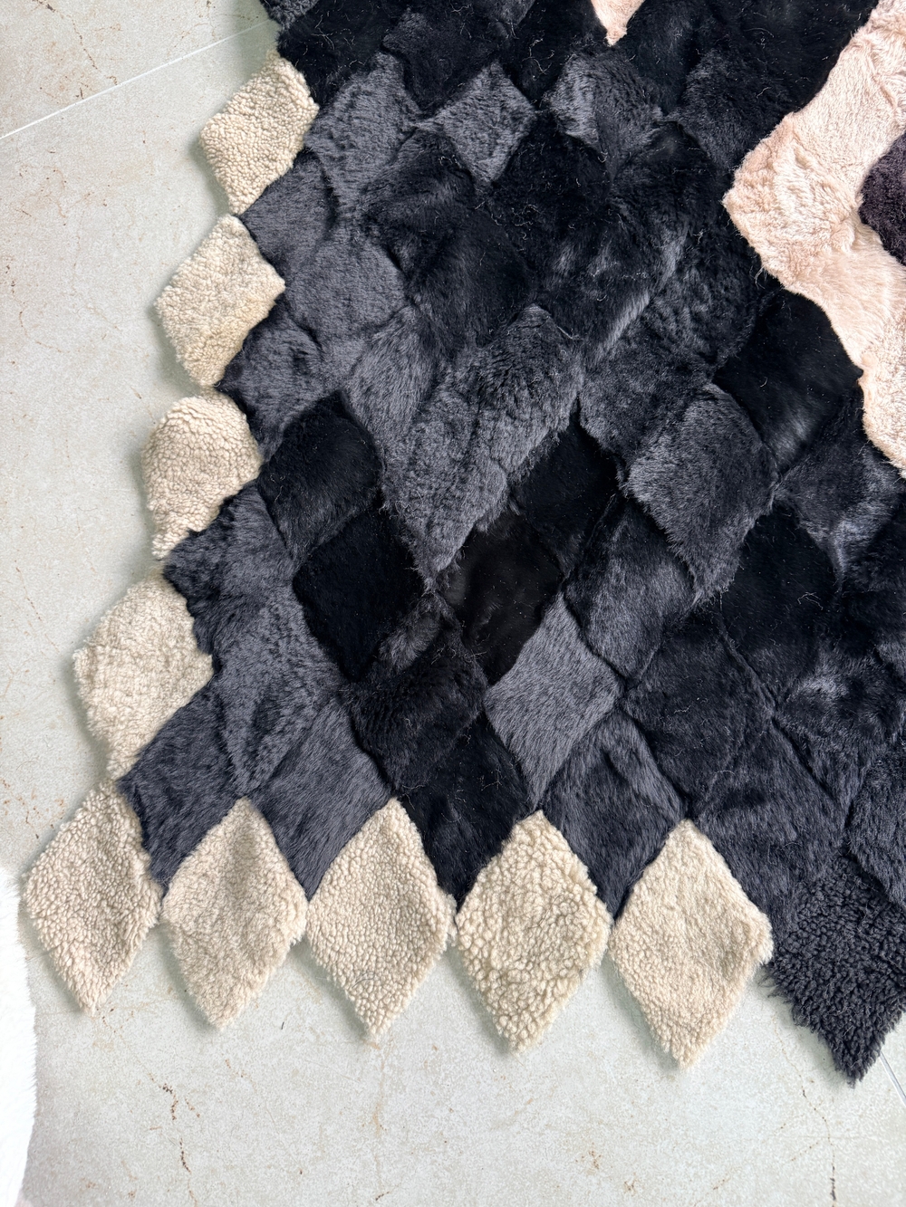 Покрывало меховое ковер из шкуры овчины