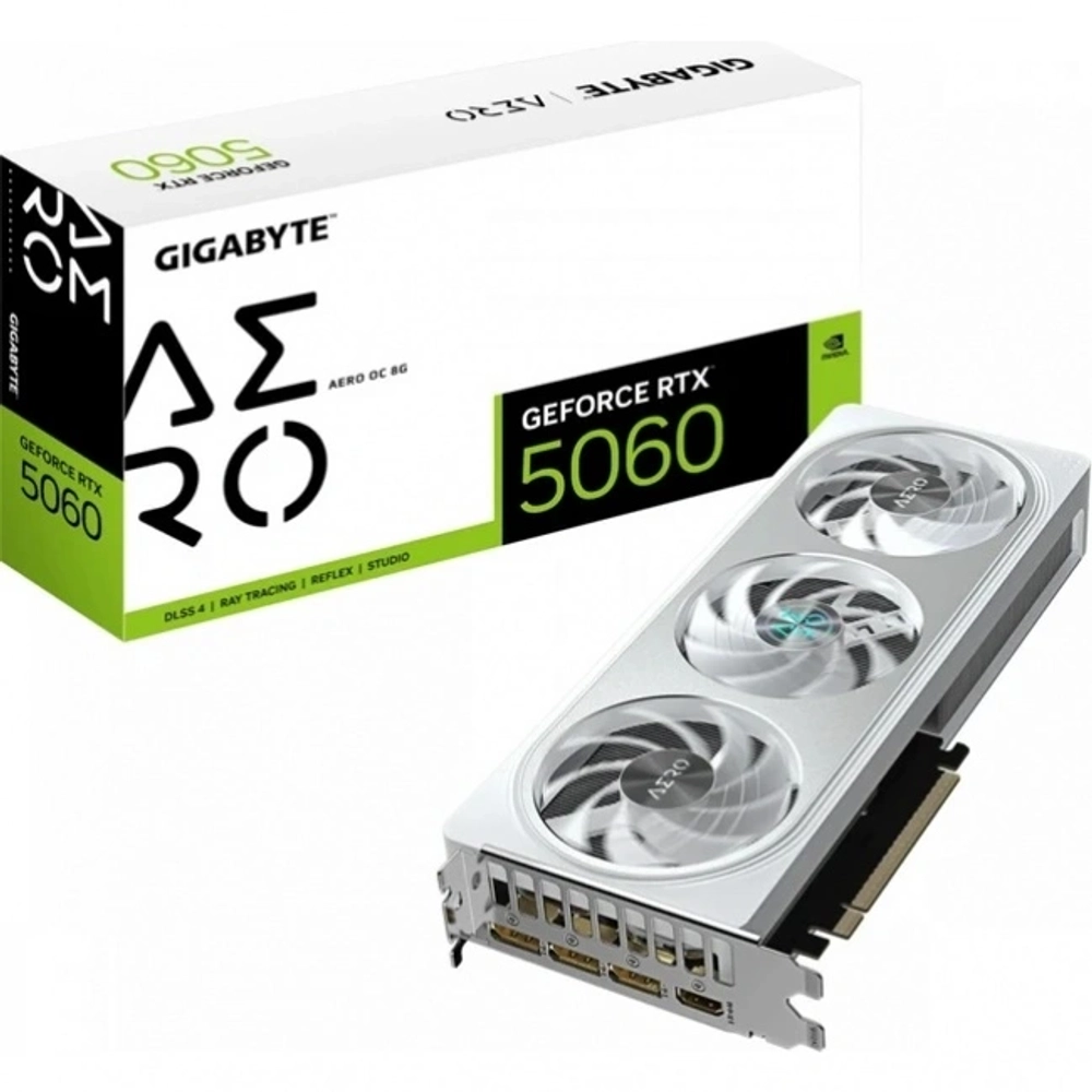 Видеокарта Gigabyte RTX5060 AERO OC 8GB GDDR7 128bit (GV-N5060AERO OC-8GD)