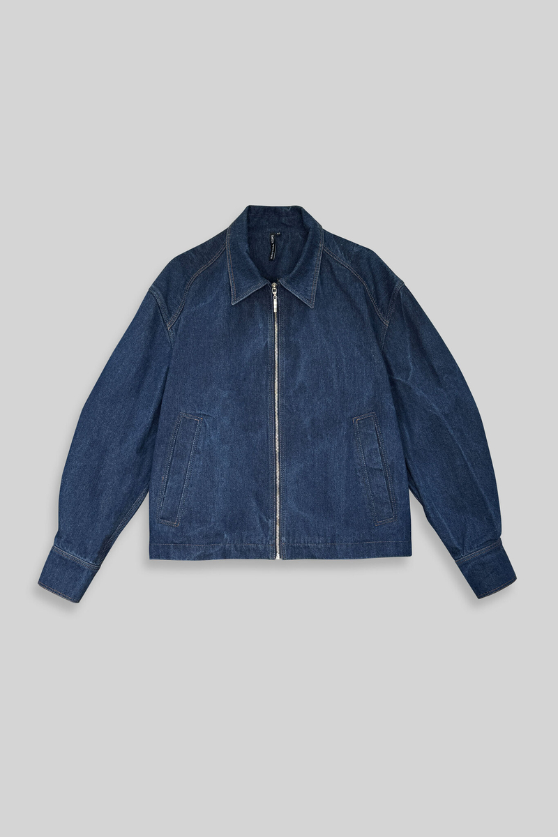 Куртка джинсовая с мраморным эффектом