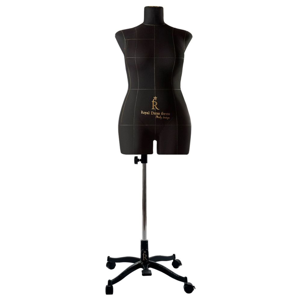 Манекен портновский Моника на подставке Милан, размер 50, черный.