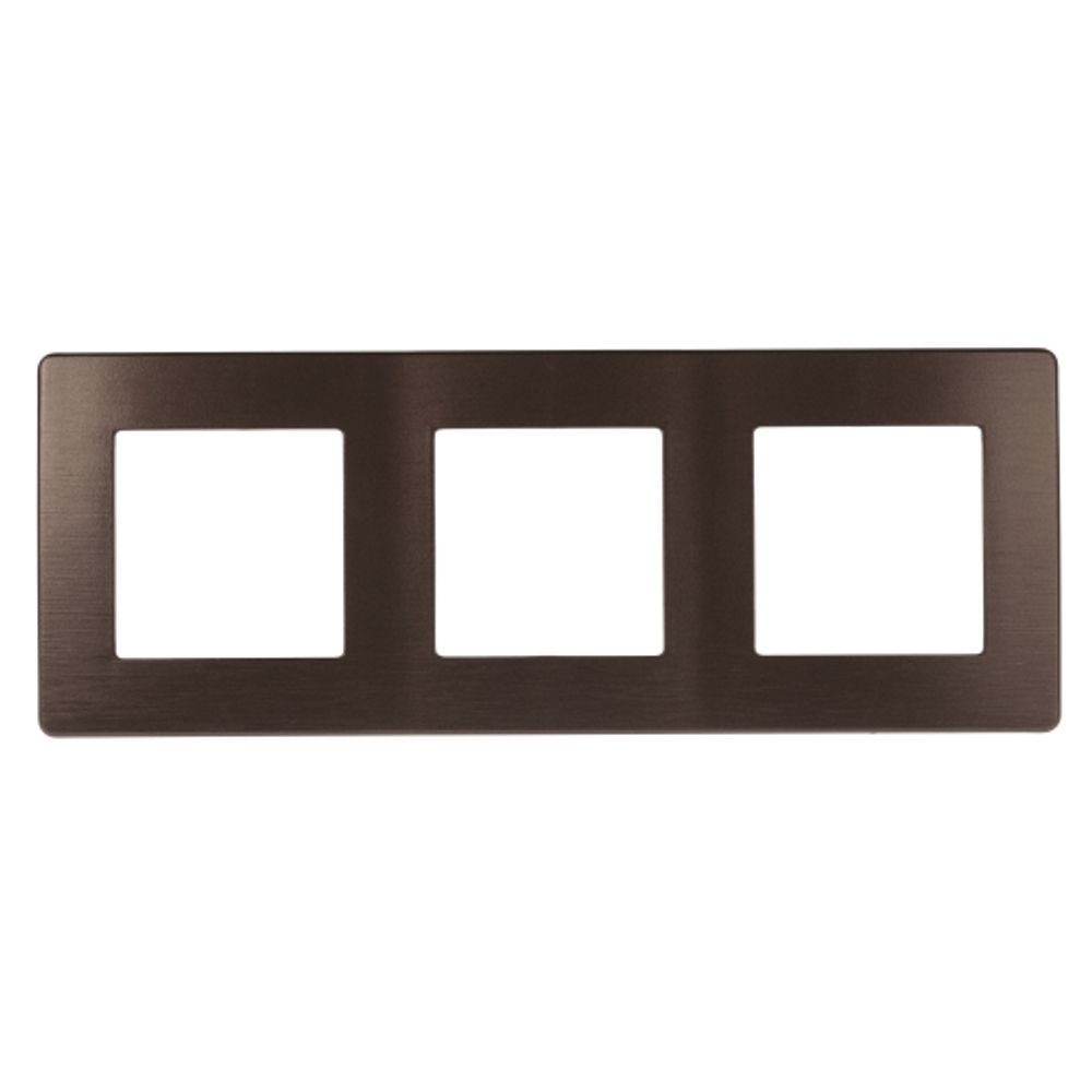 Рамка для розеток и выключателей ЭРА Серия 12 12-5103-13 на 3 поста, Сатин, бронза