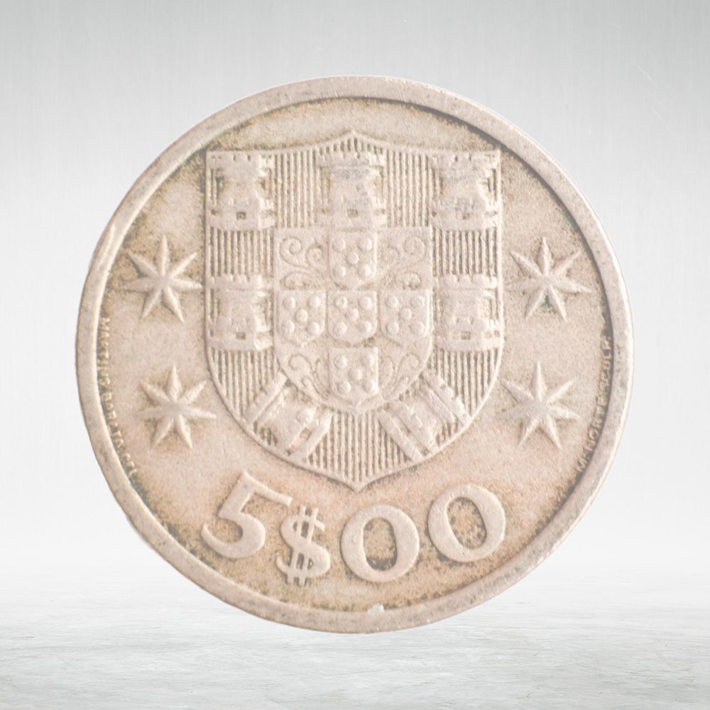 Portugal, 5 Escudos, 1966, VF