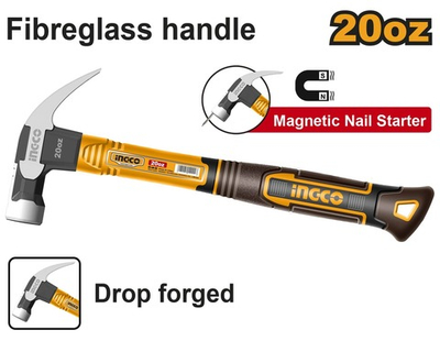 Молоток-гвоздодер 560 гр. SUPER INGCO HCH81020 INDUSTRIAL