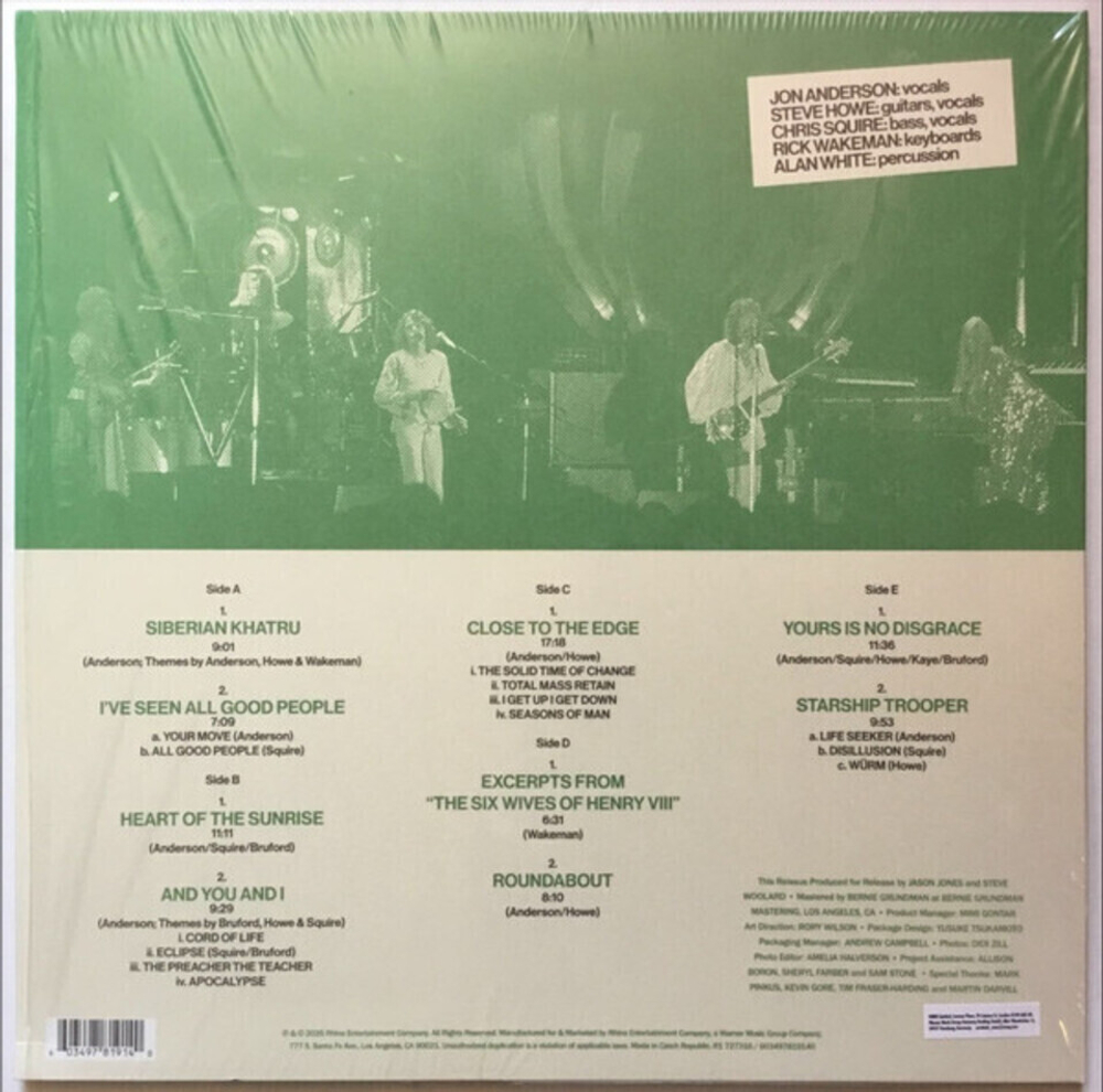 Yes / Live At The Rainbow, London 1972 (Limited Edition)(3LP)